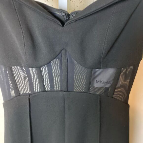 MISHA Bodice Black Jumpsuit - Picture 10 of 16